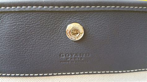 Goyard leather bag serial number